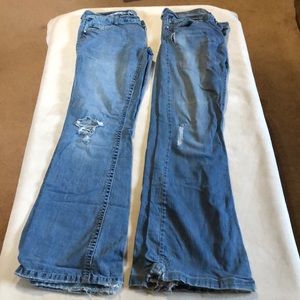 2 pairs Vanity 30x35 Used Medium Wash Denim Jeans